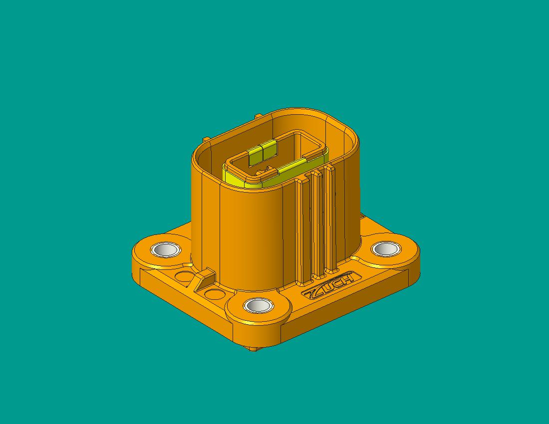JX系列兩高壓塑料連接器插座（屏蔽）-適配2.5mm^2線  Y鍵位